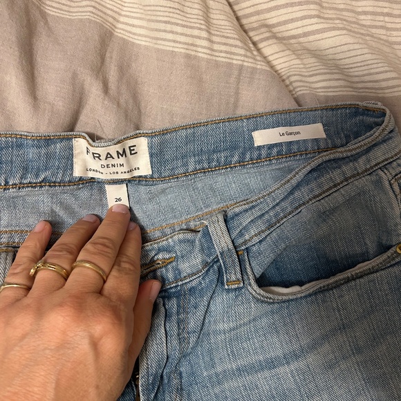 Frame Le Garcon Mid-Rise Cropped Ankle Jeans, Sz 26 - Picture 4 of 5